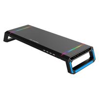ICE COOREL monitoriaus ir nešiojamojo kompiuterio stovas su USB šakotuvu ir RGB apšvietimu