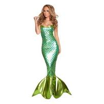 Suaugusiųjų Undinės Blizgučių Princesės Žuvies Uodegos Cosplay Suknelė - Helovino Kostiumas Double Extra Large