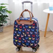 Didelės talpos korėjietiško stiliaus kuprinė su ratukais studentams, ideali trumpoms kelionėms, pritaikoma su logotipo spausdinimu Medium 2-Wheel (No Strap)