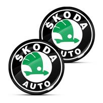2/4/6 vnt. Automobilio durų spynos rakto skylutės lipdukas Emblema Automobilio apsauginis lipdukas Skoda Octavia Enyaq Rapid Karoq Derivati Fabia Kodiaq Kamiq Superb Yeti 2PCS