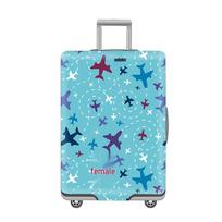 Elastingas bagažo užvalkalas: Patvarus, margintas dulkių uždangalas lagaminams (S, M, L, XL) Thin 18-21 inch išlenkta lėktuvo spalva
