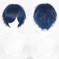 Anime 30cm Trumpas Tiesus Cosplay Perukas Juodas Baltas Žalias Rudas Violetinis Mėlynas Pilkas Raudonas Auksinis Vyras Moteris Karščiui Atsparus Sintetinis Plaukas as the picture-