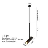 Minimalistinis LED pakabinamas šviestuvas miegamajam, valgomajam, virtuvei, restoranui, dekoratyviniai sietynai, pakabinamas šviestuvas, naktinės lemputės 1 Headlight juoda