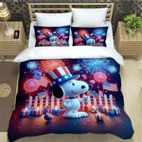 Mielos animacinės Snoopy patalynės komplektai išskirtinis lovos reikmenų rinkinys užvalkalas ant antklodės lovos komplektas patalynės komplektas prabangi gimtadienio dovana 100x135cm-2pcs