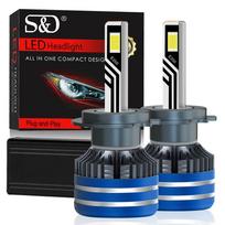 2 vnt. H7 H4 LED priekinių žibintų lemputės 6500K H1 H3 H8 H11 LED 9005 HB3 9006 HB4 Automobilio lemputė 130W 60000LM 9012 Hir2 Didelės galios Canbus 30SMD CSP lustai Priekinis žibintas H7