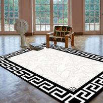 Prabangūs modernaus stiliaus svetainės kilimai Baltos kambario dekoracijos Miegamojo didelio ploto kilimas Neslystantis minkštas pūkuotas tualetinio staliuko grindų kilimėlis 60*90cm