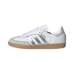 Adidas Originals SAMBA OG  White Silver Metallic  JI2725 Moteriškas dydis EU 36.5 sidabras