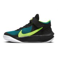 Nike Team Hustle D10 FlyEase Mid Black Bright Spruce Volt - DD7303-012 EU 38.5 žalia
