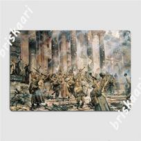 Antrojo pasaulinio karo metalinis ženklas Klubo dekoracija Aludės Garažo Plaketės Skardos ženklas Plakatas 20x30cm