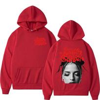 Dainininkės Nina Chuba Turo Albumo Viršelis Džemperis su Gobtuvu Vyrams Moterims Mados Harajuku Megztinis su Gobtuvu Y2K Hip Hop Oversized Vilnos Džemperis su Gobtuvu 4XL raudona