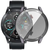 For Honor Magic Watch 2 46mm 360 Pilnas Dangtelis Padengtas Metalizuotu Minkštu TPU Apsauginis Dėklas Žiūrėjimo Ekranui