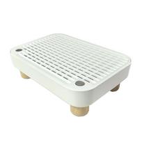Litter Box Step Pet Furniture for Kitten and Senior Cats Litter Catcher Mat balta