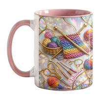 Yousheng Mezgimo ir Siuvimo Įrankių Puodelis 11oz Personalizuotas Kavos Puodelis Su Siuvimo Mašinos Ir Verpalų Atspaudais Siuvimo Dovana Moterims rožinė