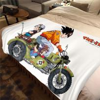 1PC Dragon Ball Super  Print Flannel Blanket, High quality All Seasons, Home Decor, Warmth and Comfort, Perfect for Christmas Gifts 80cm x 120cm