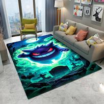 Gengar Pokemon Kilimas Svetainė Miegamasis Virtuvė Sofa Stalas Balkonas Įėjimo Kilimėlis Neslystantis Namų Mielas Animacinis Dekoras Kilimėlis 50X80CM