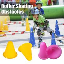 50 Pieces Track Training Cones Roller Skating Obstacles   Sports Small Cones for Indoors Outdoors, 5 Assorted Colors