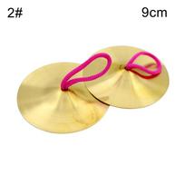 1Pora muzikinių instrumentų vaikams cimbolai Šokanti žalvario mušamųjų rekvizitai 15cm beige