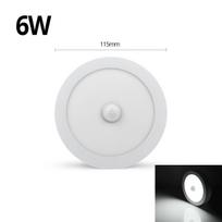 Led Panel Lemp Down Light Paviršiaus montuojamas modernus Led lubų šviestuvas 6W 12W 18W 85-265V Virtuvės Vonios Judesio Sensor PIR Išmanioji lempa 6W balta