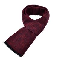 Naujas vyriškas šalikas šilko šlifuotas šalikas rudens ir žiemos šiltas ir paprastas elegantiškas vienspalvis verslas raudona