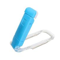 Mini LED žymeklio skaitymo lemputė USB įkraunama knygų skaitymo lemputė, ryškumas, reguliuojamas nešiojamas akių apsaugos spaustuko lemputė XYZ mėlyna