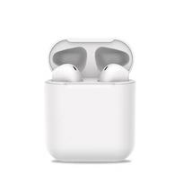 I12 TWS belaidės Bluetooth ausinės Smart Touch Control ausinės su HIFI garsu balta