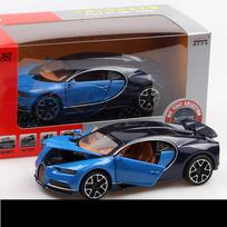 1:32 mastelio „Bugatti Chiron Diecast“ automobilio modelio žaislas, cinko lydinio ištraukiama transporto priemonė su šviesomis ir muzika vaikams, vaikino jaunimo dovanų kolekcija 1/32-14.3x6.7x3.8cm mėlyna