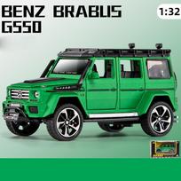 1/32 Scale Benz G550 Diecast automobilių modelio žaislas, patraukiama atgal žaislinė transporto priemonė su garsu ir šviesa vaikams, mažiems berniukams, mergaitėms, dovanų kolekcija 1/32-15.5x7x7cm žalia
