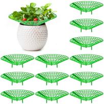 12 komplektų braškių augalų atramos, braškių augalų stovas su 3 tvirtomis kojomis žalia