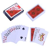 Kelių žaidėjų žaidimų kortelių kūrybinė dėžutė, supakuota PVC kortos, atsparios vandeniui Teksaso žaidimų kortos Plastikinės patvarios pokerio magiškų triukų įrankis 5639 Red