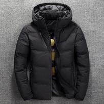 Vyriška žieminė šilta pūkinė striukė slidinėjimo striukė Sniego stora gobtuvu parkas M juoda