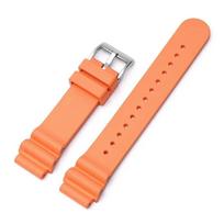 Fluoro kaučiuko dirželis Seiko 20mm 22mm FKM laikrodžiui, nerūdijančio plieno sagtelė, atsparus vandeniui, nardymo, vyrams, moterims, pakaitinis dirželis 20mm