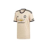 Adidas Manchester United išvykos sportiniai futbolo marškinėliai su apvalia kaklo iškirpte ir trumpomis rankovėmis vyriški viršutiniai drabužiai Chaki ED7388 S