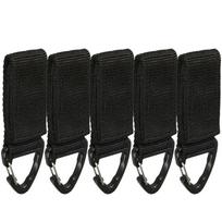 Karinis taktinis pakabinamas raktas, kablio spaustukas, sagtis, nailoninė juosta Molle diržo karabina Lauko diržo laipiojimo priedai Black - 5pcs
