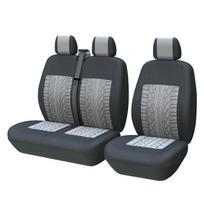 1+2 sunkvežimio sėdynės dangtis padangos įdubimo stiliaus universalus automobilio sėdynės užvalkalas, skirtas transporterio / furgono vidaus priedams