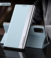 Odinis magnetinis atverčiamas dėklas, skirtas Samsung Galaxy A55 A35 5G A25 A54 A34 A14 A51 A33 A15 A12 A13 A11 A52S A32 A53 A73 A24 smūgiams atsparus pilnas apsauginis dangtelis Galaxy A21S dangaus mėlyna spalva