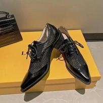 mada Natūralios karvės odos Oksfordo moteriški batai suvarstomi moteriški „Brogue“ plokščiapadžiai „Derby“ batai, suvarstomi aukštakulniai, moteriški moteriški batai 34 juoda