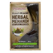 Plaukų dažai Herbal Mehandi Natūraliai rudi Patanjali, Indija Natural Brown