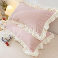 Princesių pagalvių užvalkalai su raukiniais Kelių dydžių pagalvės užvalkalai Patogus pagalvės užvalkalas suaugusiems vaikams 1Pcs 48x74cm rožinė