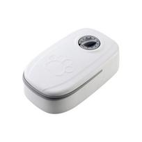 Automatinis laikmatis naminių kačių lesyklėlė 350 ml kačių indų dubuo Dvigubas dubuo katėms Šunims Kiekybinis lesyklėlė katėms 1pc pilka