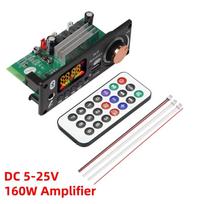 160 W stiprintuvas  Bluetooth  dekoderio plokštė  pasidaryk pats  12V 6,5 mm mikrofonas FM radijas TF USB automobilio garso muzikos grotuvas Garsiakalbiai DC 5V-25V 160W