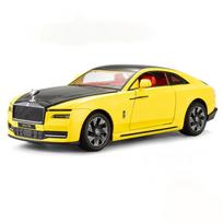 1/24 Rolls-Royce Spectre Lydinio Liejinio Žaislinio Automobilio Modelis Garsas ir Šviesa Atgal Traukiamas Vaikų Žaislas Kolekcionuojami Daiktai Gimtadienio Dovana geltona
