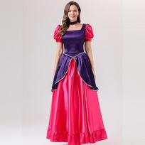 Gražuolė princesė Suknelė Rožinė Mėlyna Cosplay Kostiumas Ilgos Suknelės Pasipuošti Drabužiai Spektaklis Gimtadienis Helovino kalėdinė suknelė suaugusioms moterims- L