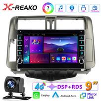 Car Radio Carplay For Toyota Land Cruiser Prado 150 2009 - 2013 Navigation 4G 8Core GPS Android Auto Stereo Autoradio Wifi No 2din DVD 8 core 4GB+64GB