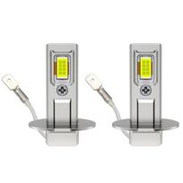 2 vnt. H1 LED automobilinių priekinių žibintų lemputės be ventiliatoriaus H3 rūko žibintai 18000Lm 30W dieninio apšvietimo lemputė itin ryškūs rūko žibintai 6500K balta 12V H3