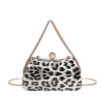 Leopardo rašto vakarinės moteriškos rankinės Nauja mada Prabangus dizaineris Tendencija Rankinės per petį ir po pažastimi Moterims beige