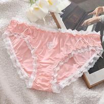 Fairy Ladies apatinis trikotažas Mielos kelnaitės Lift Up Plus Size Moteriškos medvilnės tarpkojo apatinės kelnaitės 4XL