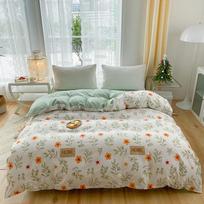 Aloe Vera Medvilnės Viengulis Antklodės Užvalkalas Bendrabučiui - Tinka 1,5 m/1,8 m lovoms, Standartinio Dydžio, Tinka Visiems Sezonams. 1.5*2.0 Single Quilt Cover