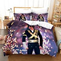 3D Spausdintas Michael Jackson Patalynės Komplektas Antklodės Užvalkalas Lovos Komplektas Antklodės Užvalkalas Pagalvės Užvalkalas Antklodė Karališkas Karalienės Dydis Berniukams Suaugusiems Patalynės Komplektas 70x133cm 2pcs