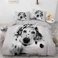 3D patalynės komplektai Gyvūnai Šuo Mielas Antklodės Užvalkalas Rinkinys Pagalvės Užvalkalas King Queen Dalmatijos Šunys Antklodė Lovos Patalynė Dropshipping 70x133cm 2pcs