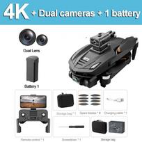 Nauji V168 PRO Drones GPS Profesional 8K su HD kamera FPV 5G Wifi Brushless Motor Sulankstomas RC Quadcopter kliūčių išvengimo drono žaislas Dovana 8K GPS 1 battery juoda